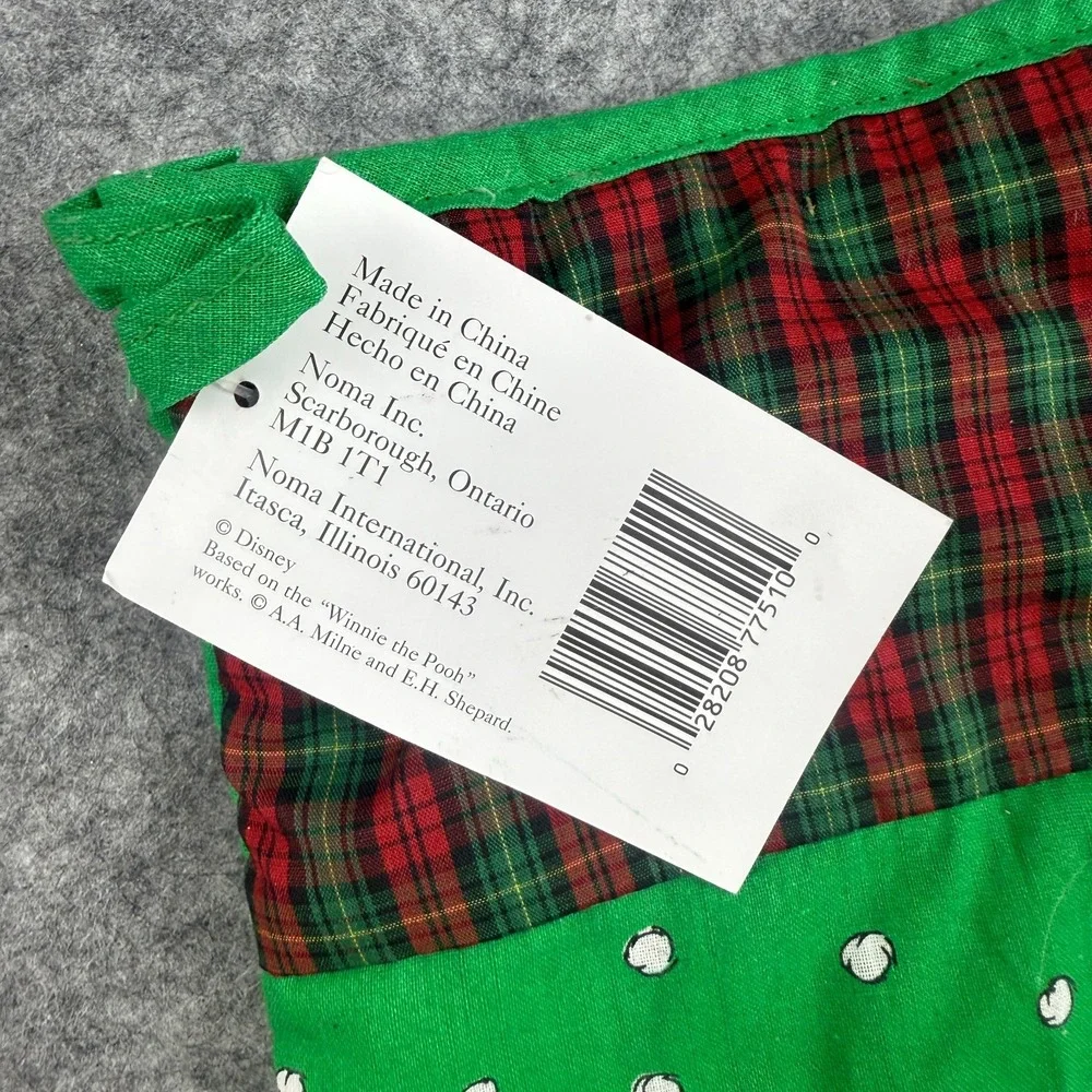Disney Winnie the Pooh Piglet Christmas Stocking Vintage Noma‎ Inc Y2K NEW NWT